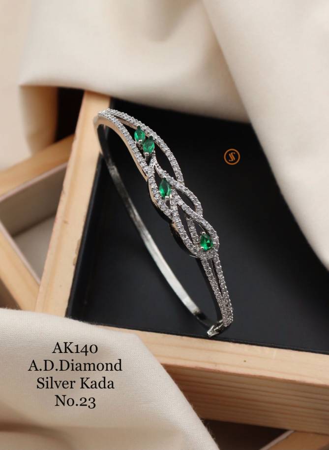 Ad Diamond 4 Designer Rose Gold Kada Catalog
